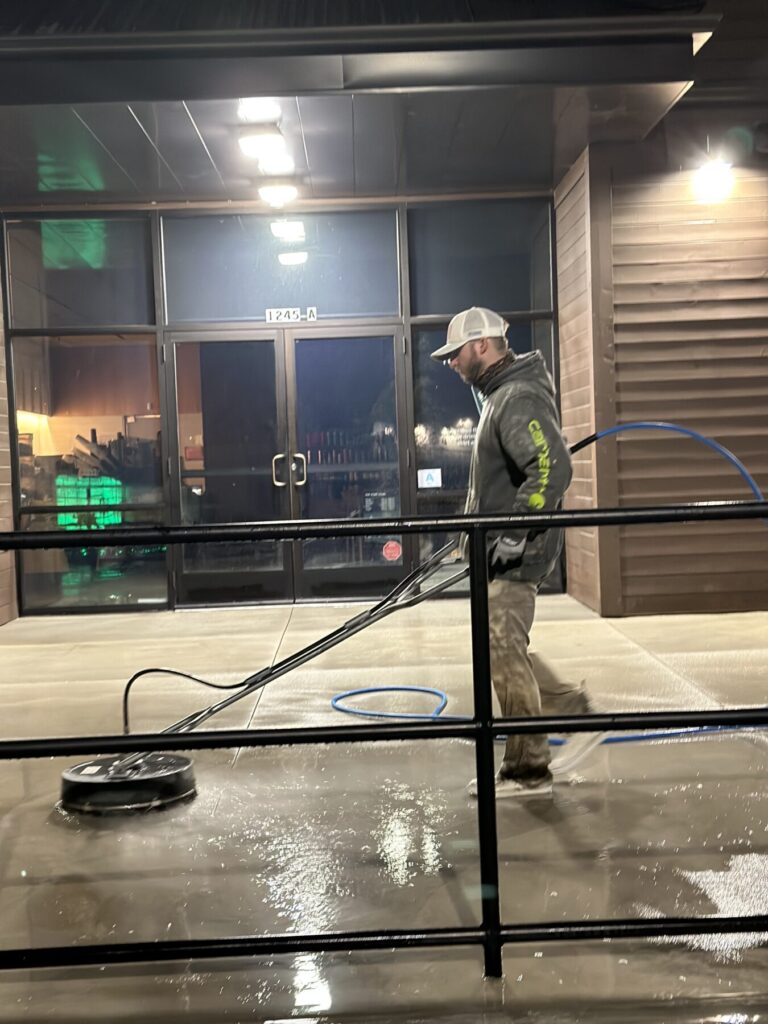 Power Washing Starbucks